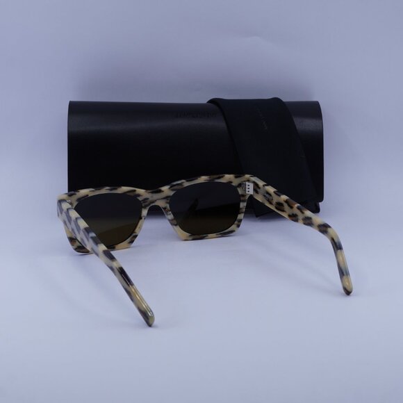 Saint Laurent SL402 004 Sunglasses Havana Square Frame, Brown Lenses - Picture 12 of 12